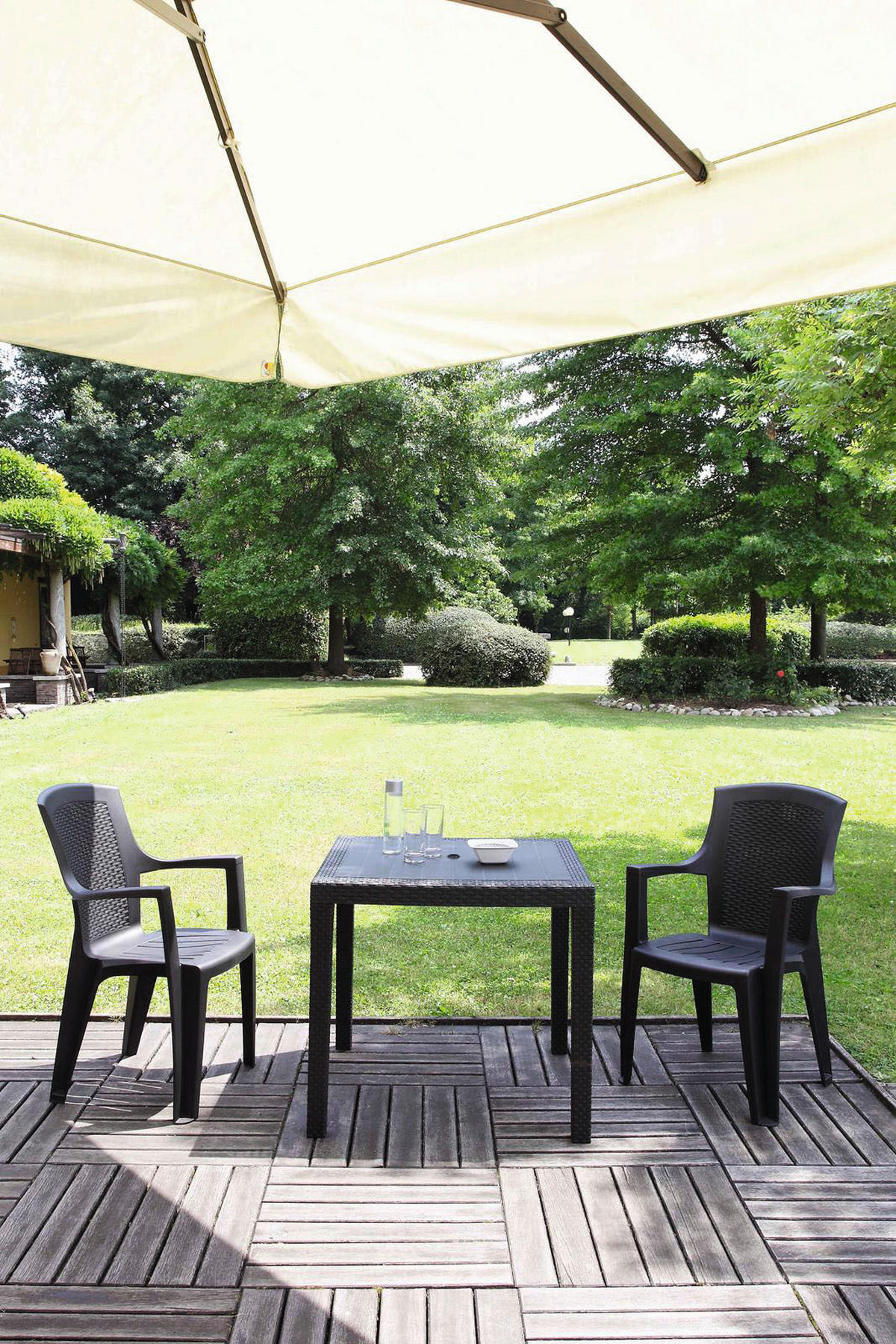 Gartensitzgruppe Eden + King anthrazit Kunststoff Eden + King - anthrazit