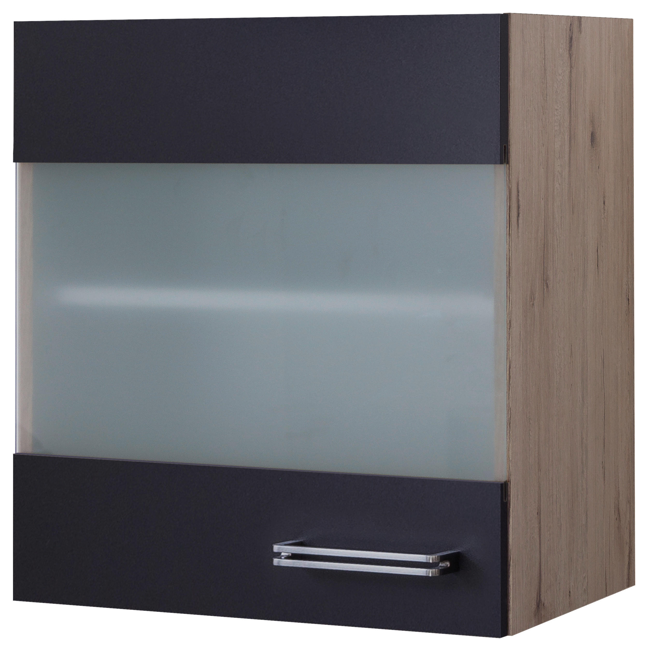 Hängeschrank Elva anthrazit strukturiert B/H/T: ca. 50x54,8x32 cm Elva - Eiche/anthrazit (50,00/54,80/32,00cm) - Flex-Well