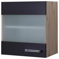 Hängeschrank Elva anthrazit strukturiert B/H/T: ca. 50x54,8x32 cm Elva - Eiche/anthrazit (50,00/54,80/32,00cm) - Flex-Well