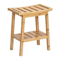 Zeller Hocker natur B/H/L: ca. 25x46x40 cm Hocker_mit_Ablage - natur (40,00/25,00/46,00cm) - Zeller