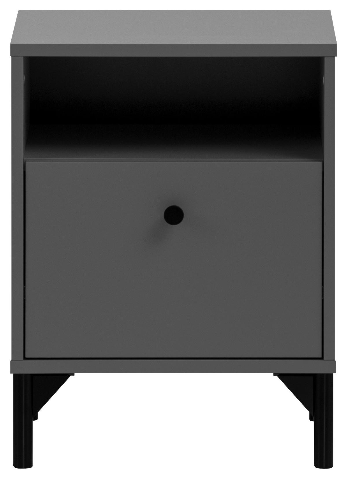 Nachtkonsole Smash anthrazit B/H/T: ca. 40,3x53,2x33,05 cm Smash - anthrazit (40,30/53,20/33,05cm) - Möbelpartner