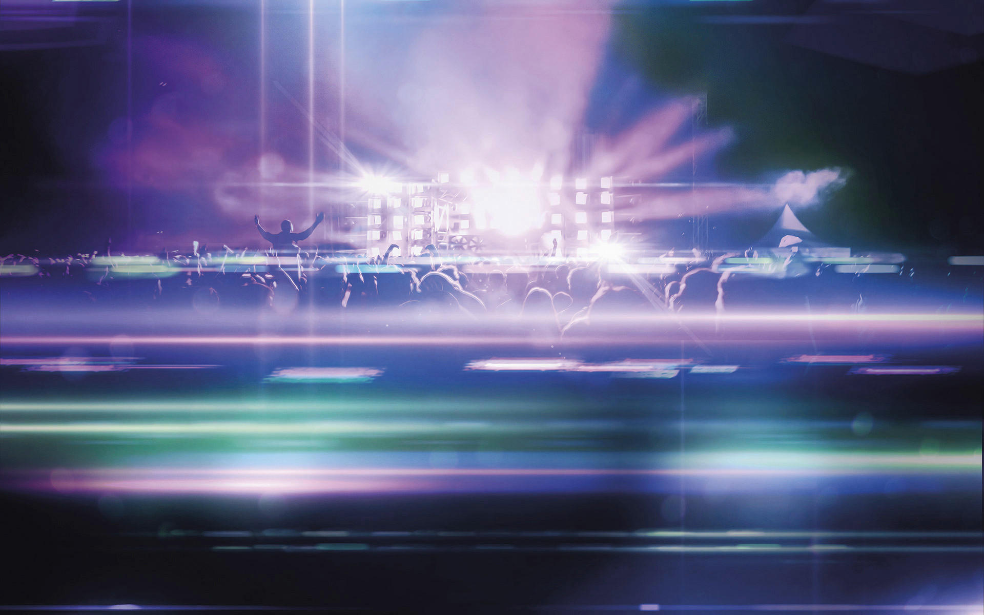 Komar Fototapete Open Air Electro B/L: ca. 400x250 cm Open Air Electro - (400,00/250,00cm) - Komar