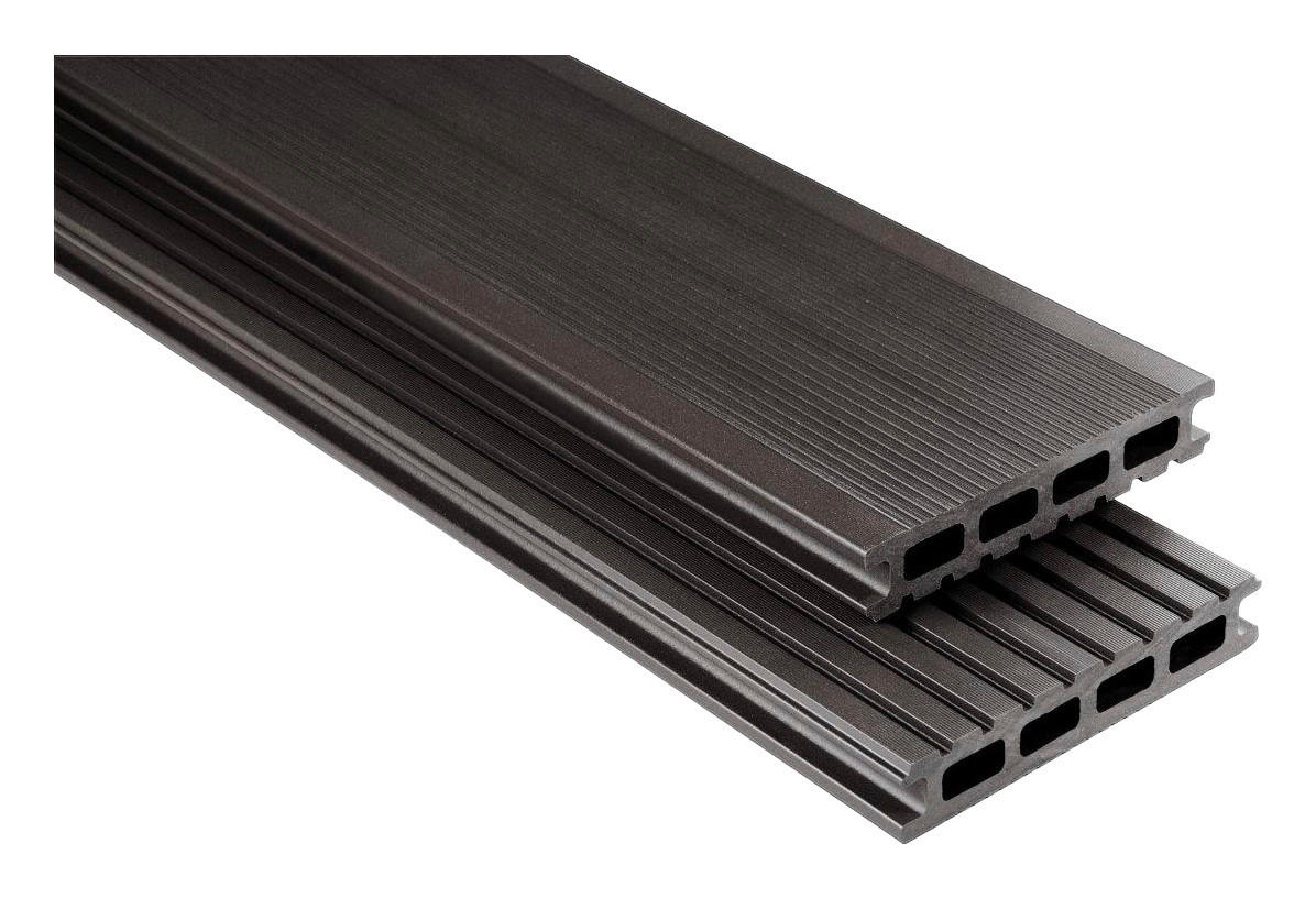 Kovalex WPC-Terrassendielen Komplettset graubraun B/L: ca. 210x300 cm Kovalex_WPC-Terrassenpaket 210x300 - graubraun (210,00/300,00cm) - Kovalex