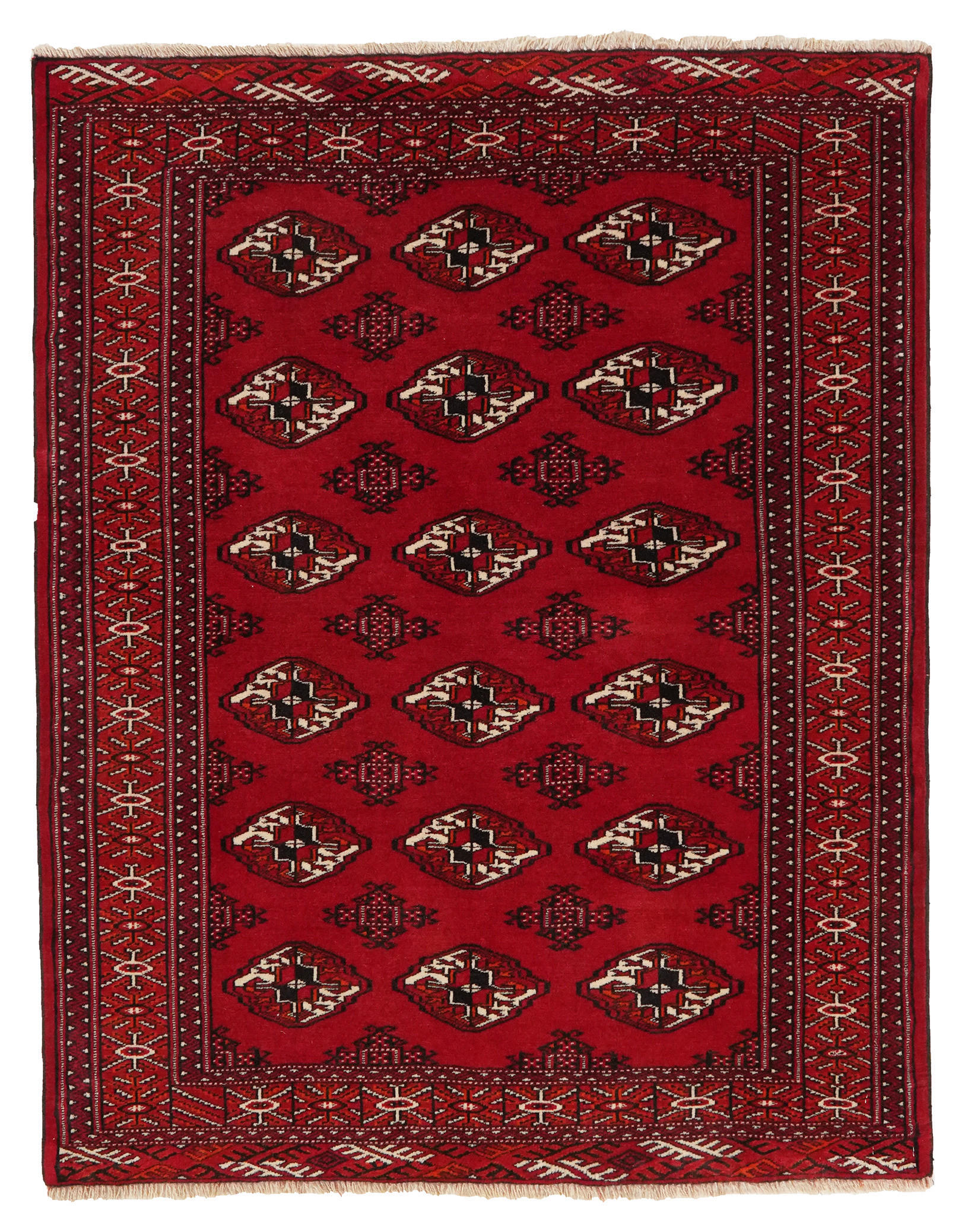 PersaTepp Teppich Turkman rot B/L: ca. 107x137 cm Turkman - rot (107,00/137,00cm) - PersaTepp