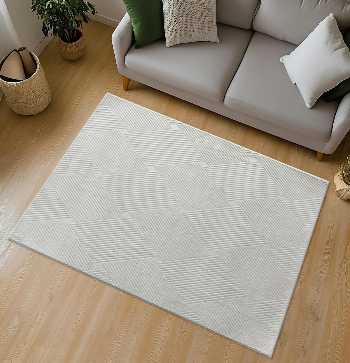 Fellimitat Monaco silber B/L: ca. 160x230 cm Monaco - silber (160,00/230,00cm)
