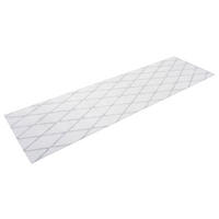 360Living Teppich Vivica graublau B/L: ca. 80x250 cm Vivica - weiß/graublau (80,00/250,00cm) - 360Living