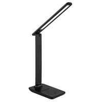 GLOBO LED-Tischleuchte Opal schwarz Kunstleder Kunststoff B/H/T: ca. 11,5x50x28 cm BRIGHTON - schwarz/Opal (11,50/50,00/28,00cm) - GLOBO