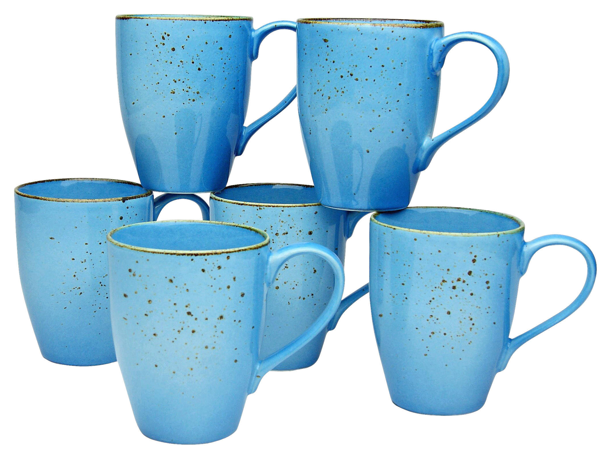 CreaTable Kaffeebecher NATURE COLLECTION blau Steinzeug NATURE COLLECTION - blau - CreaTable
