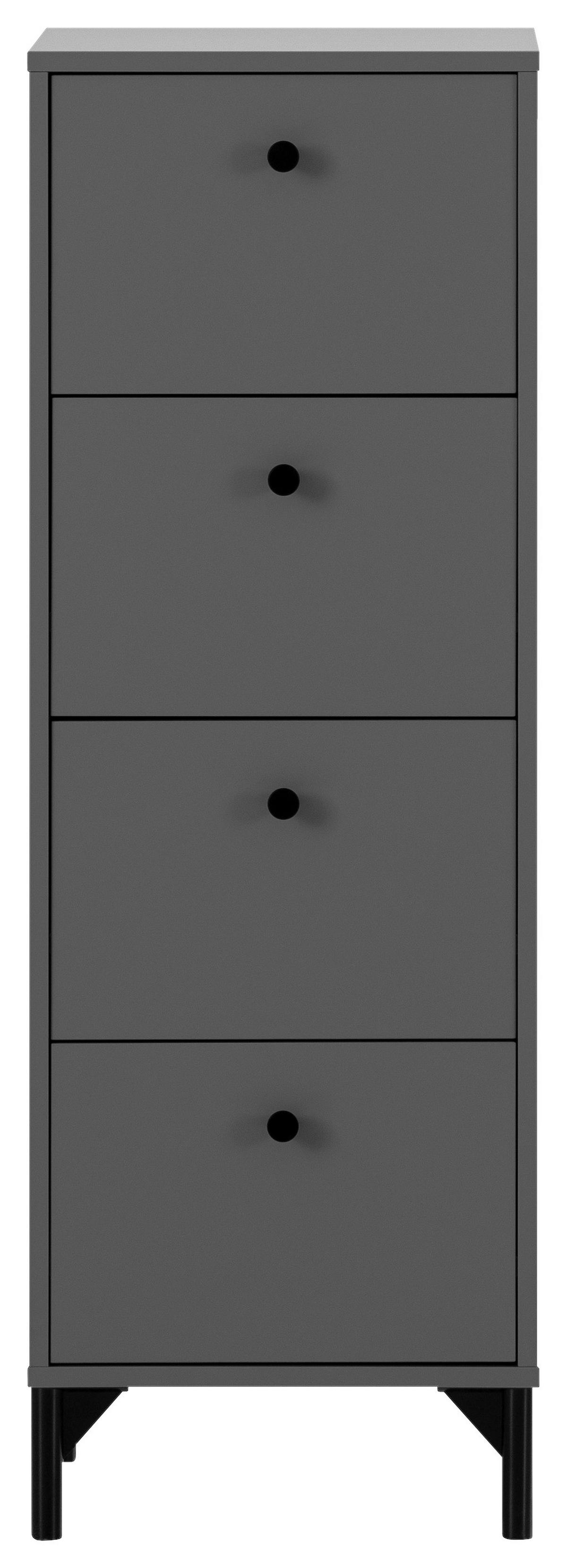 Kommode Smash anthrazit B/H/T: ca. 40,1x116,7x40 cm Smash - anthrazit (40,10/116,70/40,00cm) - Möbelpartner