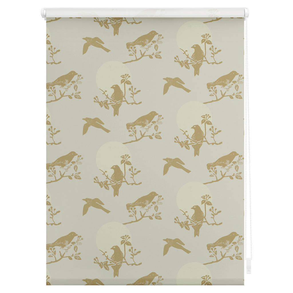 Thumbnail - LICHTBLICK Rollo Moon Birds beige B/L: ca. 90x150 cm