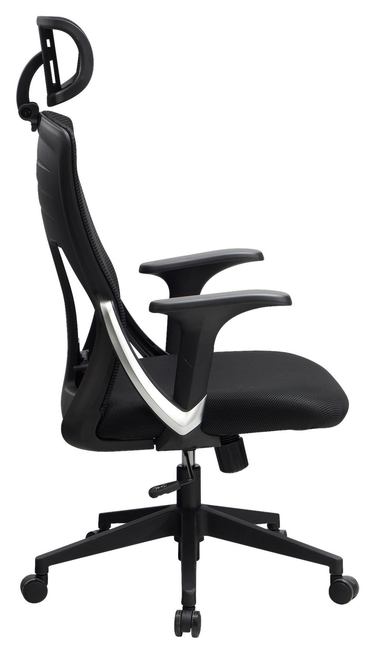 Drehstuhl schwarz Bürostuhl - schwarz (65,00/123,00/65,00cm) - Amstyle