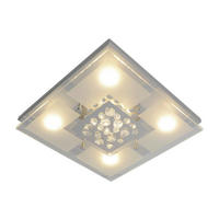 Näve Leuchten LED Deckenleuchte NV1230842 Chrom Chrom B/H/T: ca. 30x8x30 cm null 4 Brennstellen Chur - Chrom (30,00/8,00/30,00cm) - Näve Leuchten