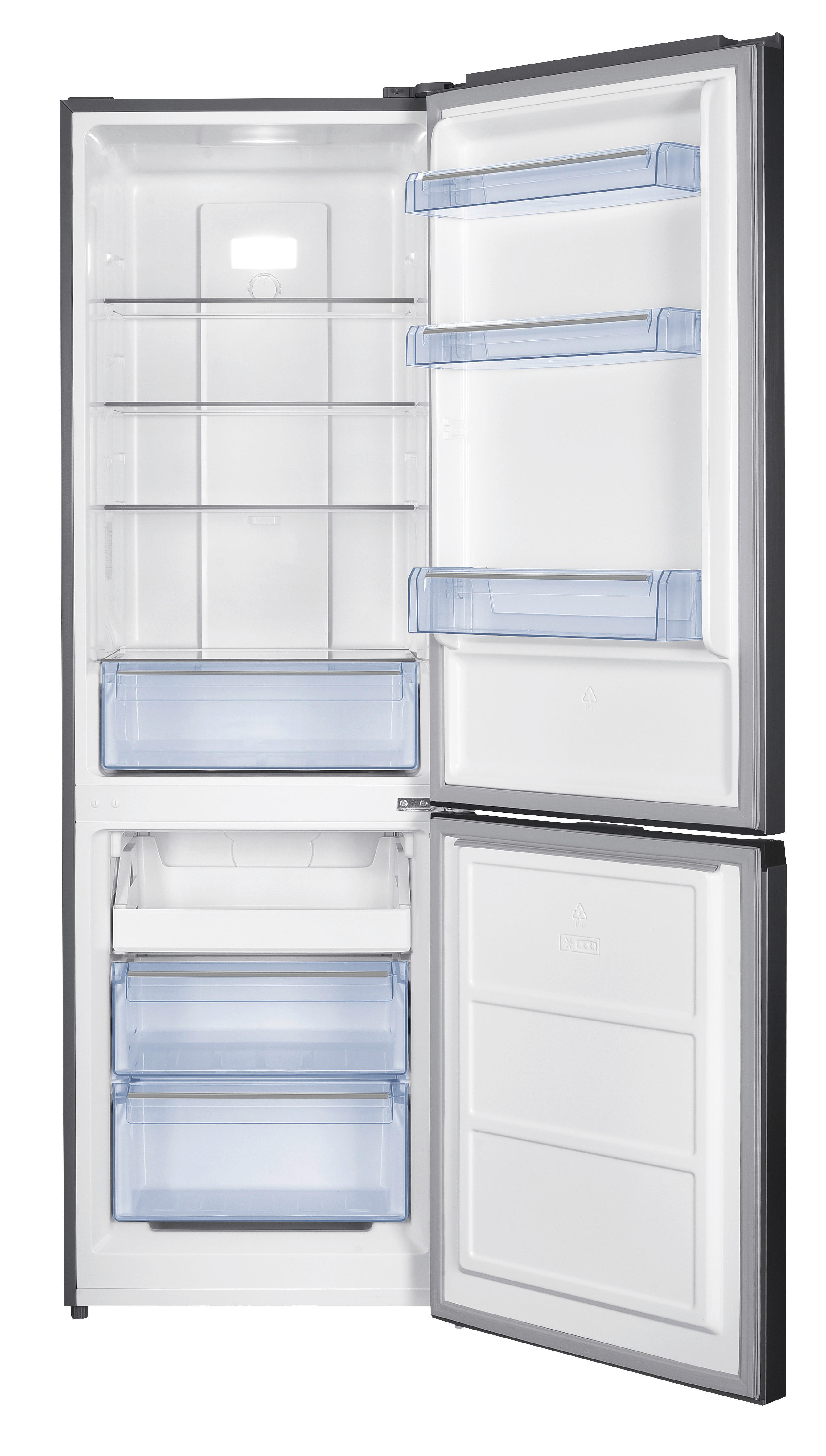 POCOline Kühl-/Gefrierkombination KGK186-293DIXNF Inox B/H/T: ca. 60x186x60,5 cm Kühl-/Gefrierkombi KGK186-293DIXNF - Inox (60,00/186,00/60,50cm) - POCOline