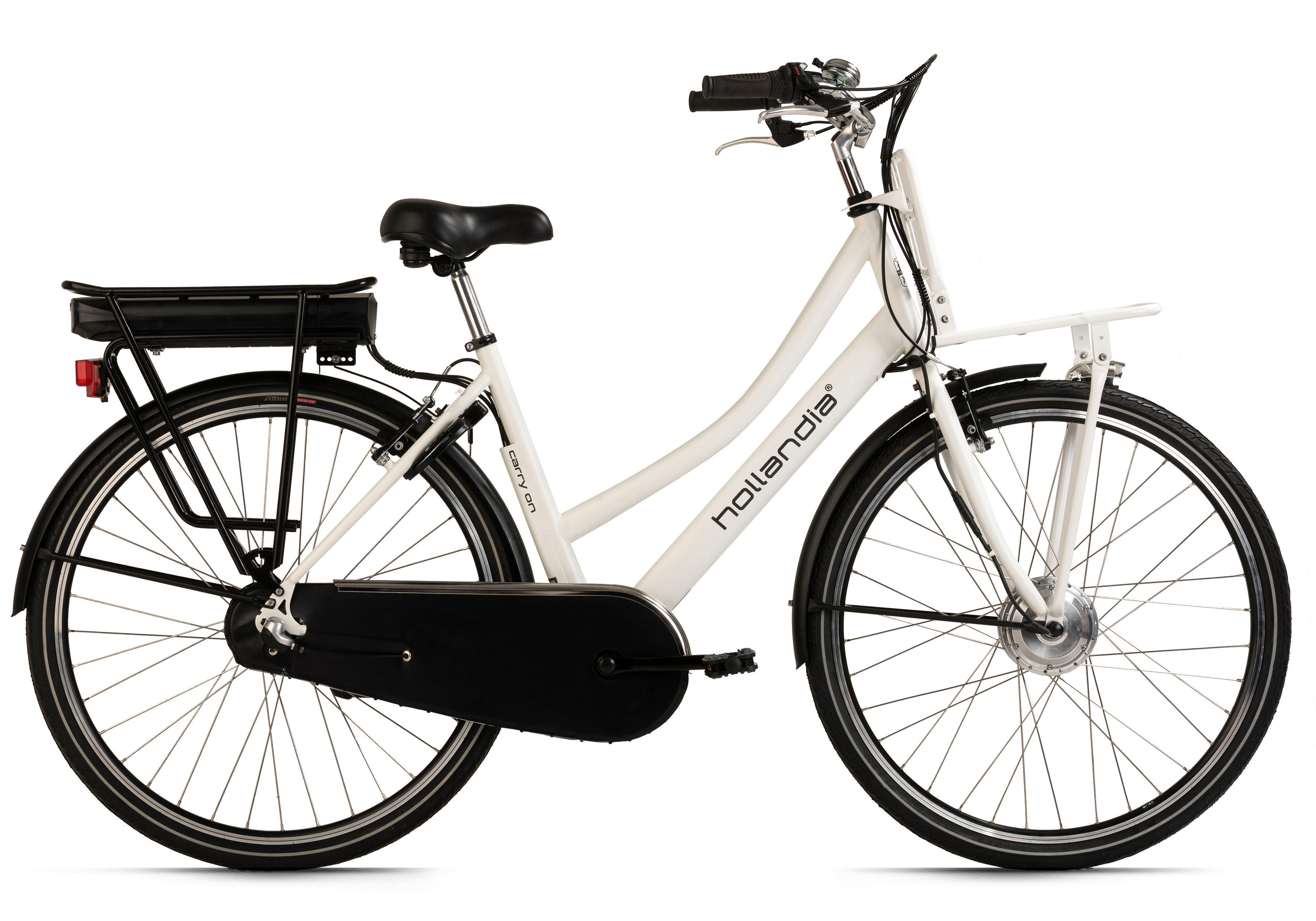 Hollandia City E-Bike Carry On Adore Carry On KS190E 28 Zoll Rahmenhöhe 54 cm 3 Gänge weiß weiß ca. 250 W ca. 28 Zoll Carry On - weiß - Hollandia