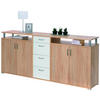 Sideboard Maximo Eiche Sonoma Nachbildung weiß B/H/T: ca. 208x94x38 cm Maximo - Eiche/weiß (208,00/94,00/38,00cm)