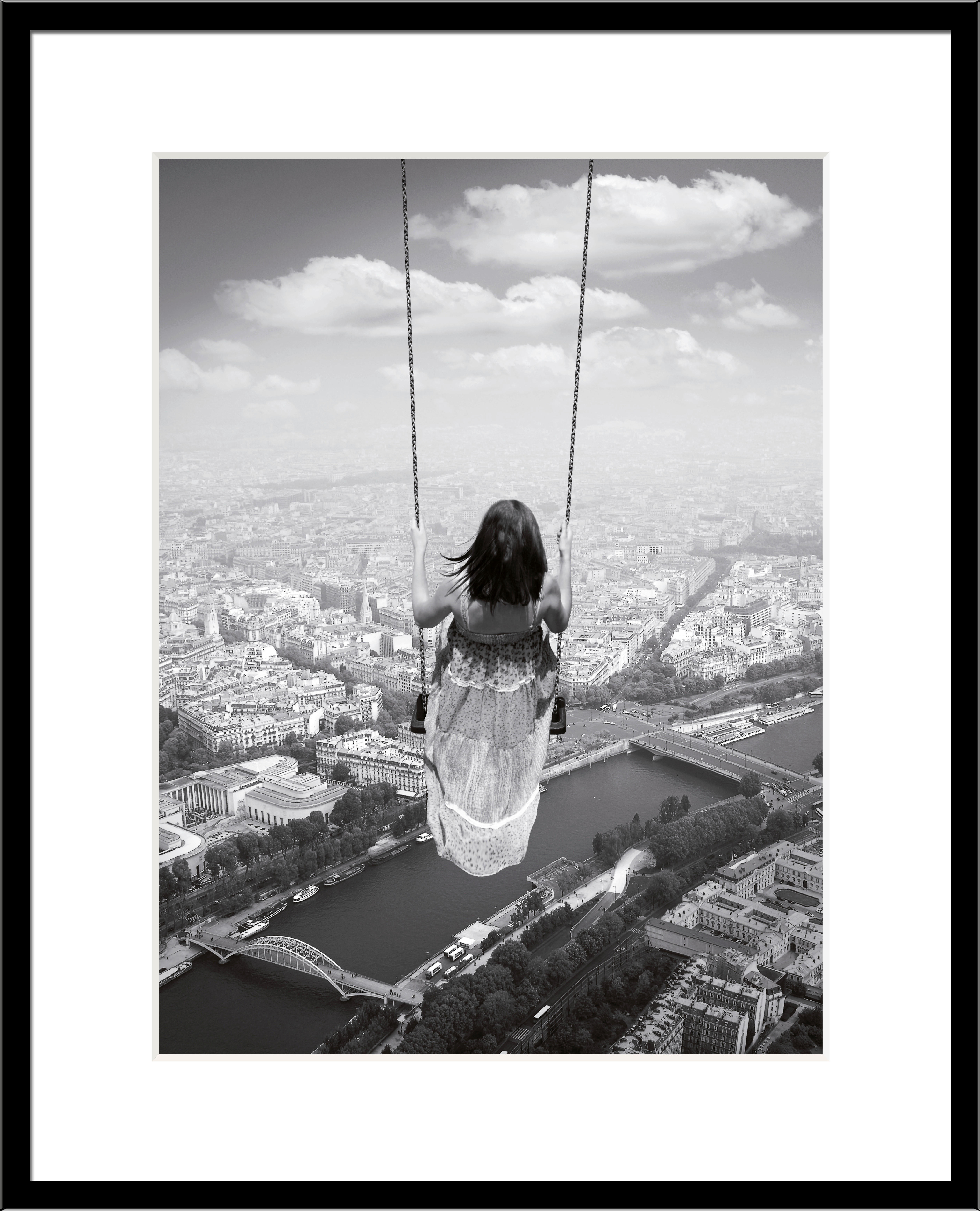 Thumbnail - Bilderrahmen schwarz Holz B/L: ca. 40x50 cm