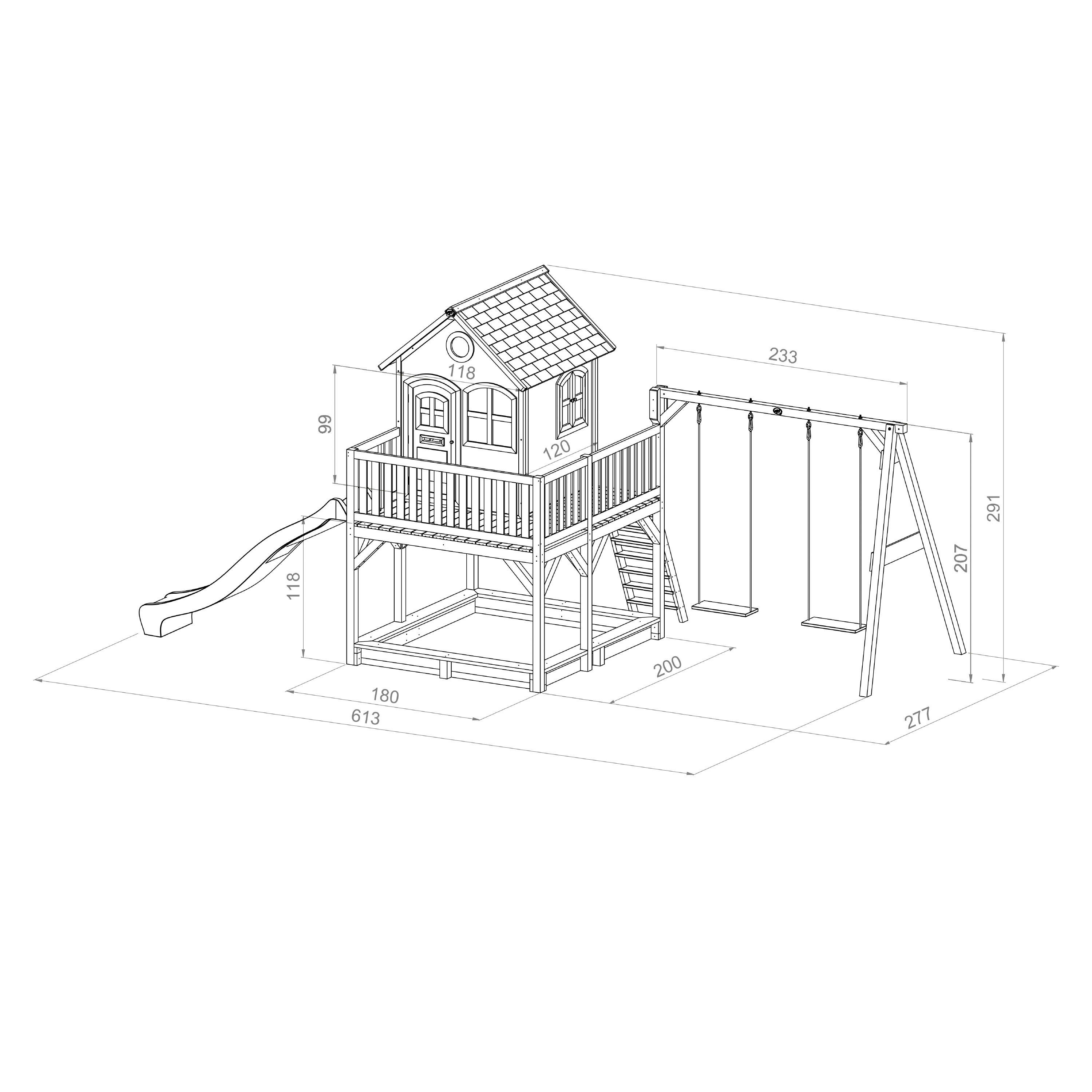 AXI Spielhaus Liam braun B/H/L: ca. 613x...