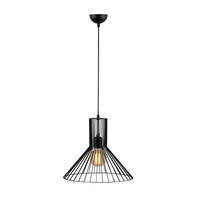 Opviq Pendelleuchte Fellini schwarz Metall B/H/T/L/D: ca. 38x128x38x38x38 cm E27 1 Brennstellen Fellini - schwarz (38,00/38,00/128,00cm) - Opviq