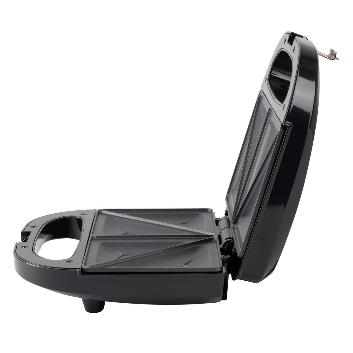 BERGNER Sandwichtoaster BG-53005-CP schwarz Kupfer Aluminium Kunststoff B/H/L: ca. 22x9x22 cm COPPER - schwarz/Kupfer (22,00/22,00/9,00cm) - BERGNER