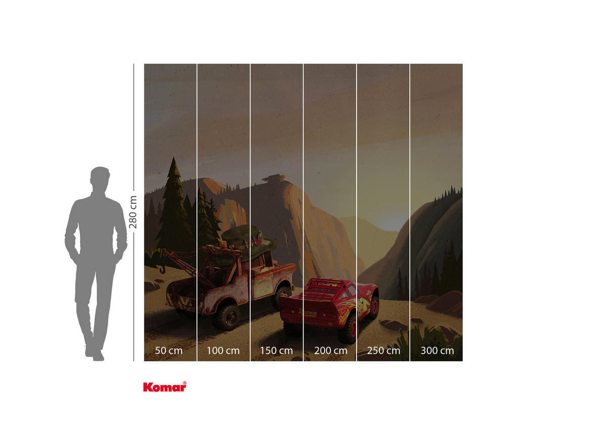 Komar Fototapete Cars Sundown IADX6-032 B/H: ca. 300x280 cm Cars Sundown IADX6-032 - (300,00/280,00cm) - Komar