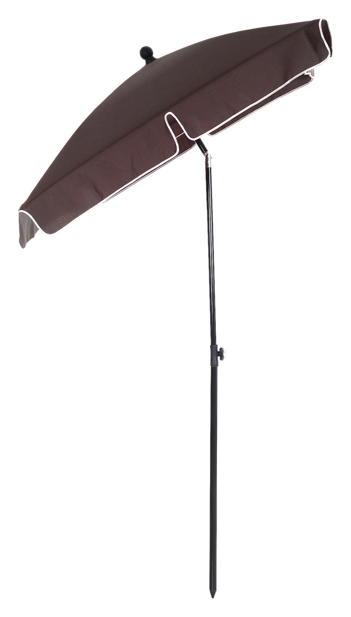 Outsunny Gartenschirm café braun Aluminium B/H/L: ca. 125x235x200 cm Gartenschirm - café braun (200,00/125,00/235,00cm) - Outsunny