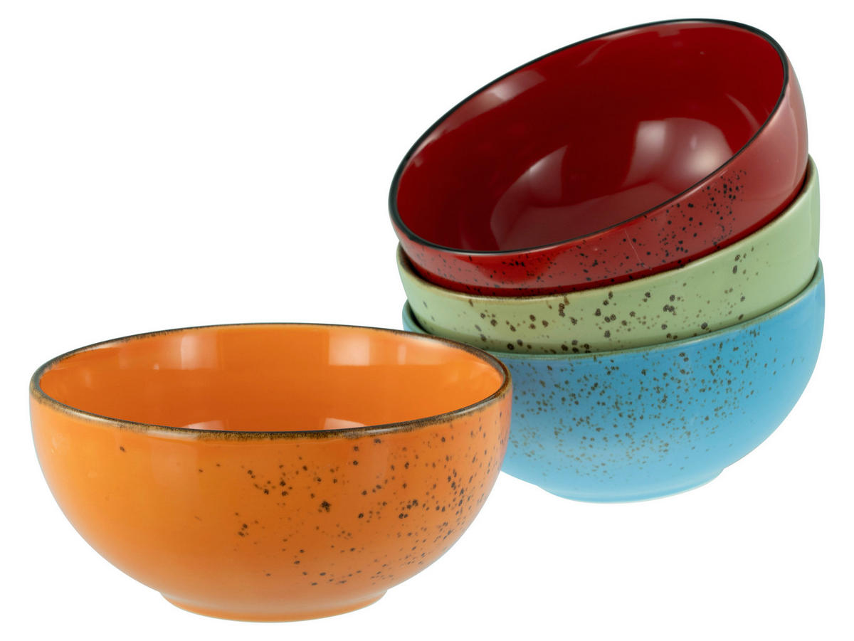 CreaTable Schüssel-Set Nature Collection Mediterran bunt Steinzeug Nature Collection Mediterran - bunt - CreaTable