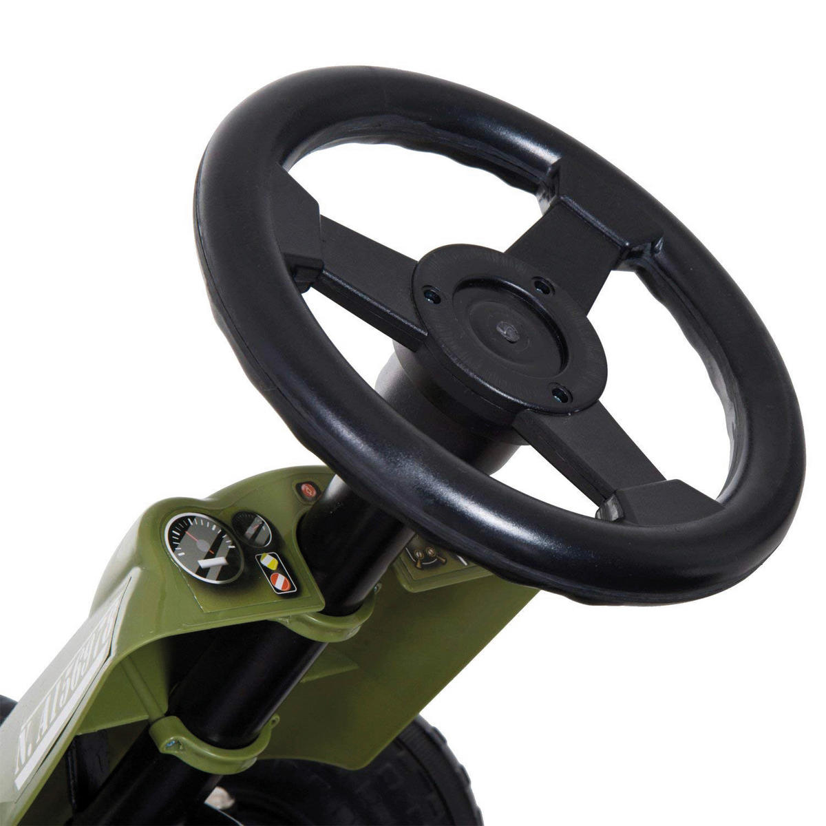 HOMCOM Kinder-Tretauto grün B/H/L: ca. 65x56x99 cm Kinder_Tretauto - schwarz/grün (99,00/65,00/56,00cm) - HOMCOM