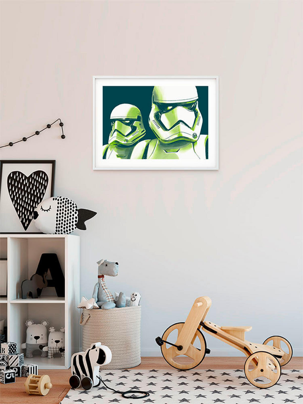 Komar Poster Star Wars Faces Stormtrooper Star Wars B/L: ca. 50x40 cm Star Wars Faces Stormtrooper - (50,00/40,00cm) - Komar