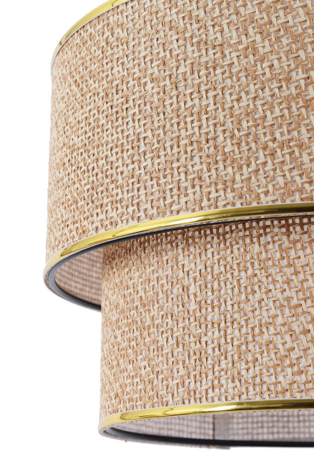 Opviq Pendelleuchte Coral ecru braun Metall Baumwolle B/H/T/L/D: ca. 30x70x30x30x30 cm E27 1 Brennstellen Coral - braun/ecru (30,00/30,00/70,00cm) - Opviq