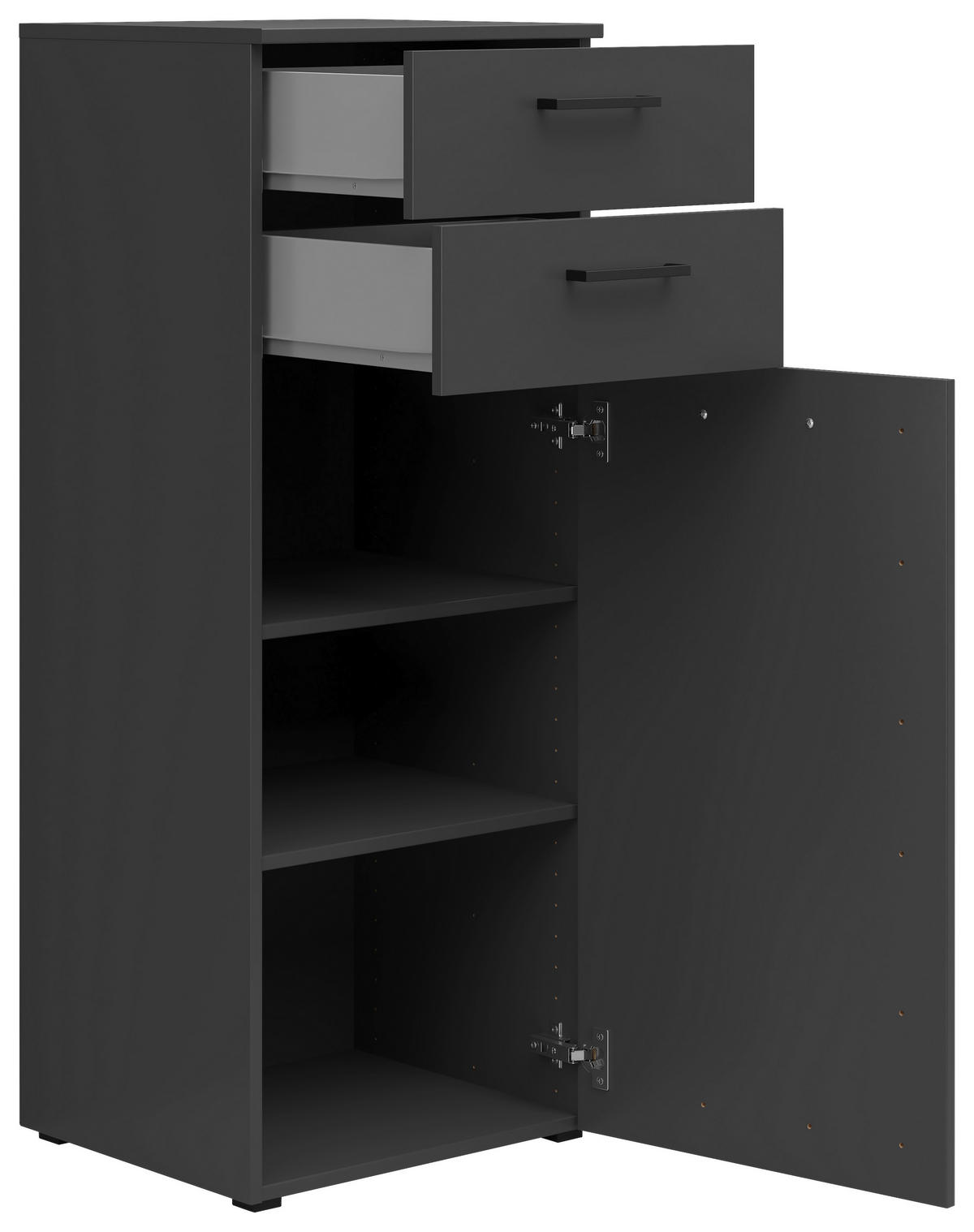 Kommode Multi-Stauraum Typ 17 anthrazit B/H/T: ca. 45x115x40 cm Multi-Stauraum Typ 17 - anthrazit (45,00/115,00/40,00cm)