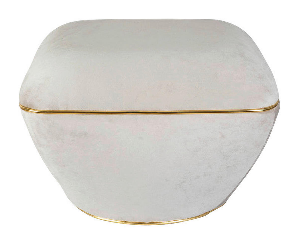 360 Living Hocker Contessa 100 taupe gold B/H/T: ca. 60x42,5x60 cm Contessa 100 - gold/taupe (60,00/42,50/60,00cm) - 360 Living