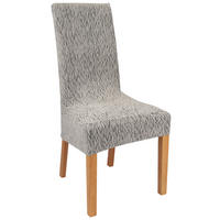 Stuhlhusse Stuhlhusse_Stretch_Wellen 40x45x65 - silber (40,00/45,00/65,00cm) - Home Edition