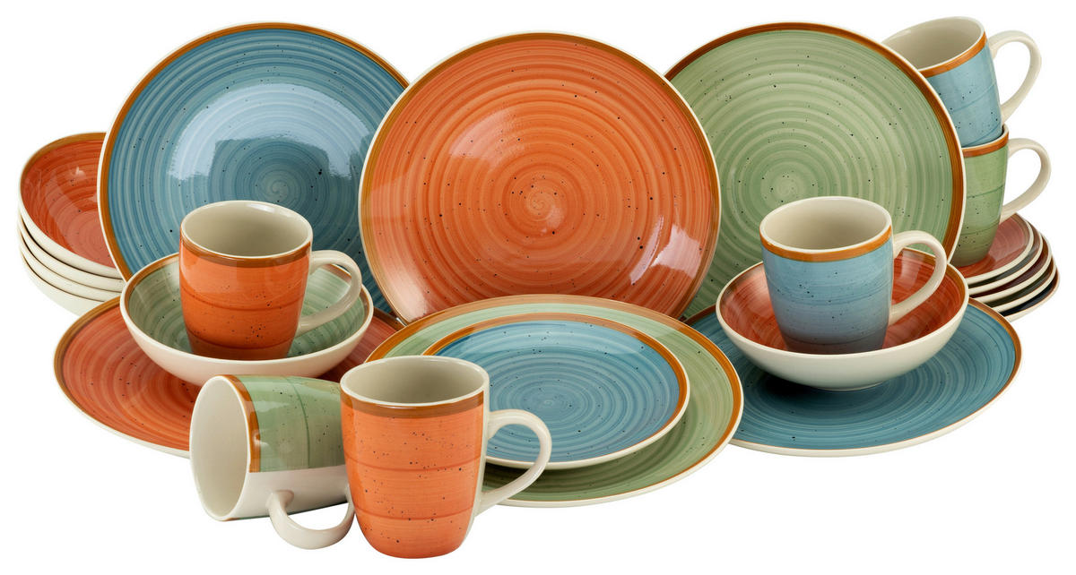 CreaTable Kombiservice Country multicolor Keramik Country - multicolor - CreaTable