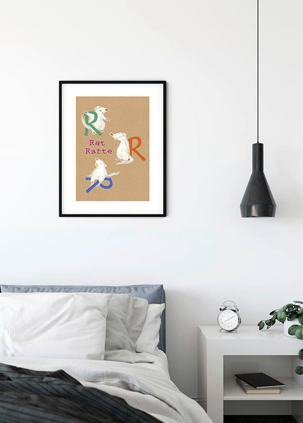 Komar Poster ABC Animal R Buchstaben B/L: ca. 40x50 cm ABC Animal R - (40,00/50,00cm) - Komar