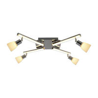 Näve Leuchten LED Deckenleuchte NV1233442 Chrom Metall Kunststoff Glas B/H/L: ca. 68x22x25 cm 4 Brennstellen Ibiza - Chrom (25,00/68,00/22,00cm) - Näve Leuchten