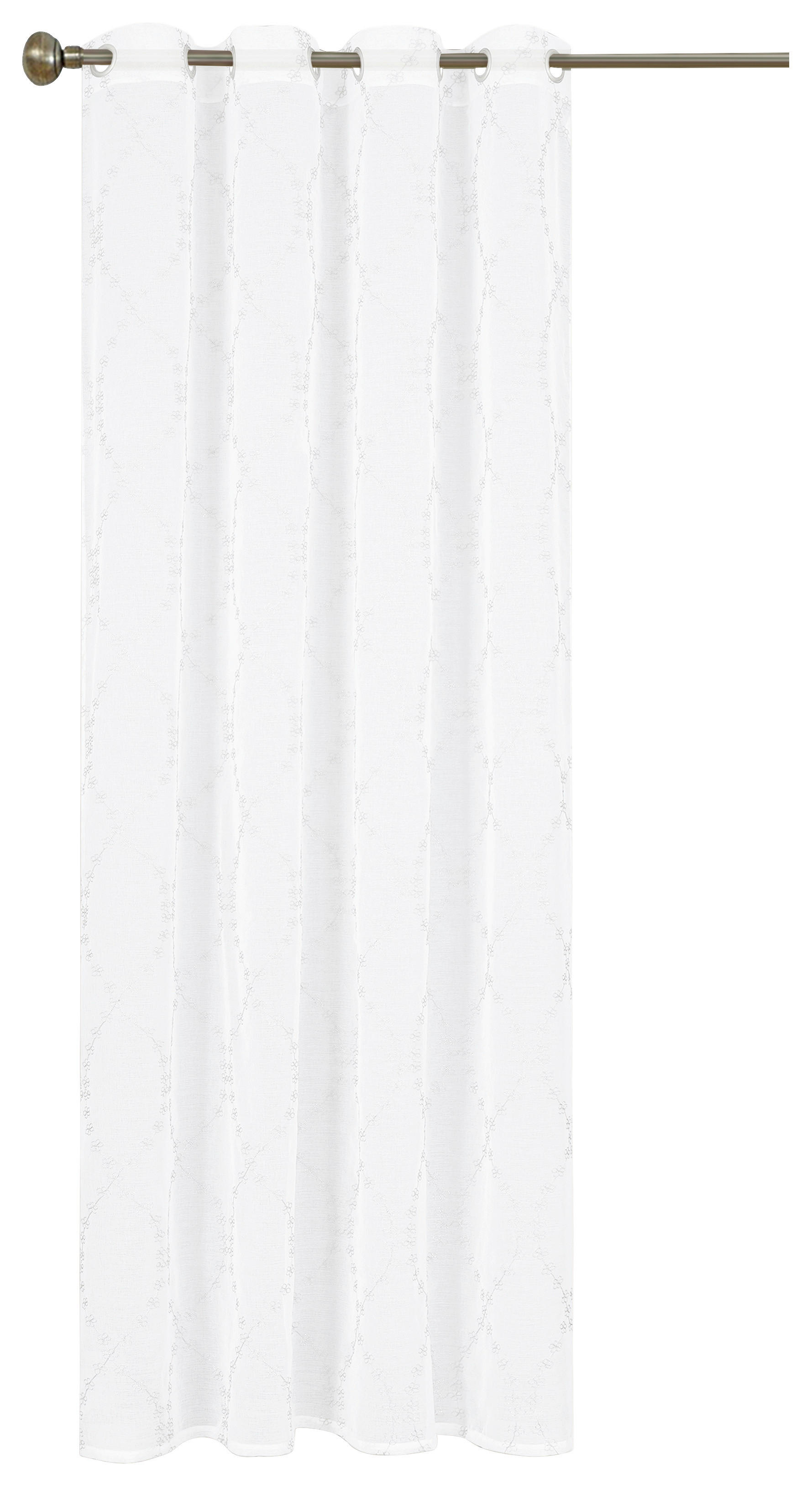 home Topline Ösenvorhang Nora weiß B/L: ca. 135x245 cm Nora - weiß (135,00/245,00cm) - home Topline