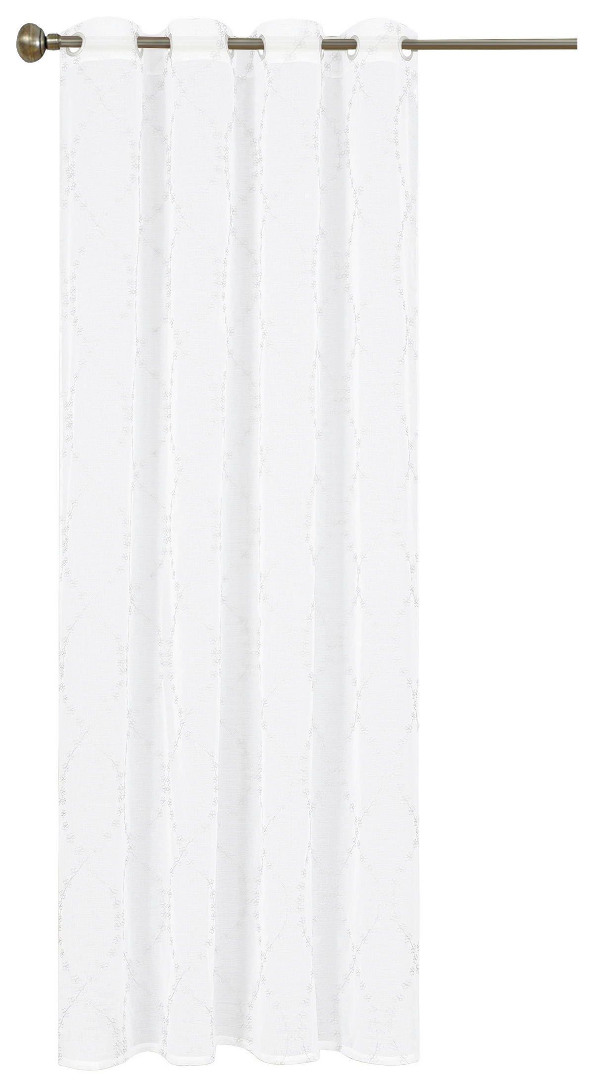 Ösenvorhang Nora weiß B/L: ca. 135x245 cm Nora - weiß (135,00/245,00cm) - home Topline