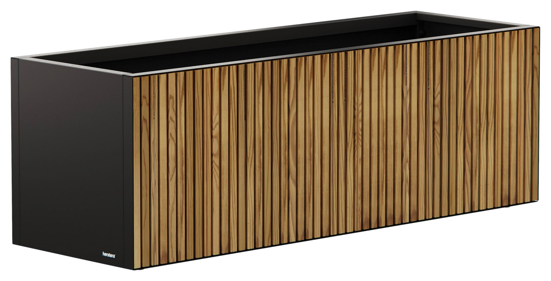 Herstera Garden Pflanzkübel Deco Planter schwarz Metall B/H/L: ca. 150x50x50 cm Deco Planter - schwarz (50,00/150,00/50,00cm) - Herstera Garden