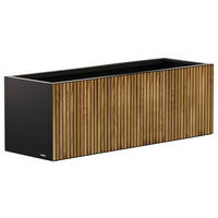 Herstera Garden Pflanzkübel Deco Planter schwarz Metall B/H/L: ca. 150x50x50 cm Deco Planter - schwarz (50,00/150,00/50,00cm) - Herstera Garden