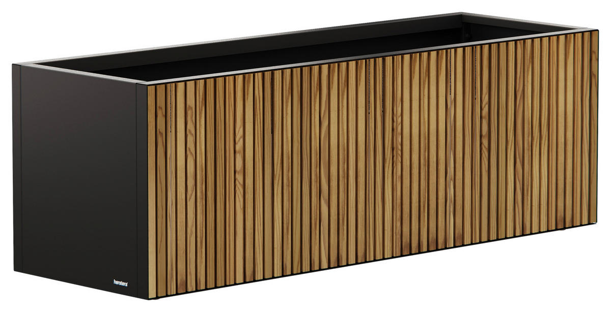 Herstera Garden Pflanzkübel Deco Planter schwarz Metall B/H/L: ca. 150x50x50 cm Deco Planter - schwarz (50,00/150,00/50,00cm) - Herstera Garden