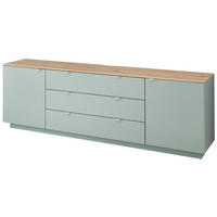Sideboard Core salbei Eiche Artisan Nachbildung B/H/T: ca. 240x77x44 cm Core - Eiche/salbei (240,00/77,00/44,00cm)