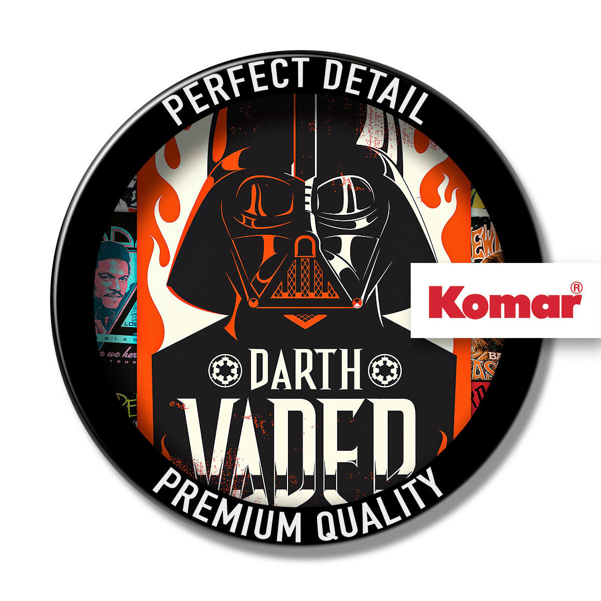 Komar Fototapete Star Wars Rock on Posters B/L: ca. 120x200 cm Star Wars Rock on Posters - (120,00/200,00cm) - Komar