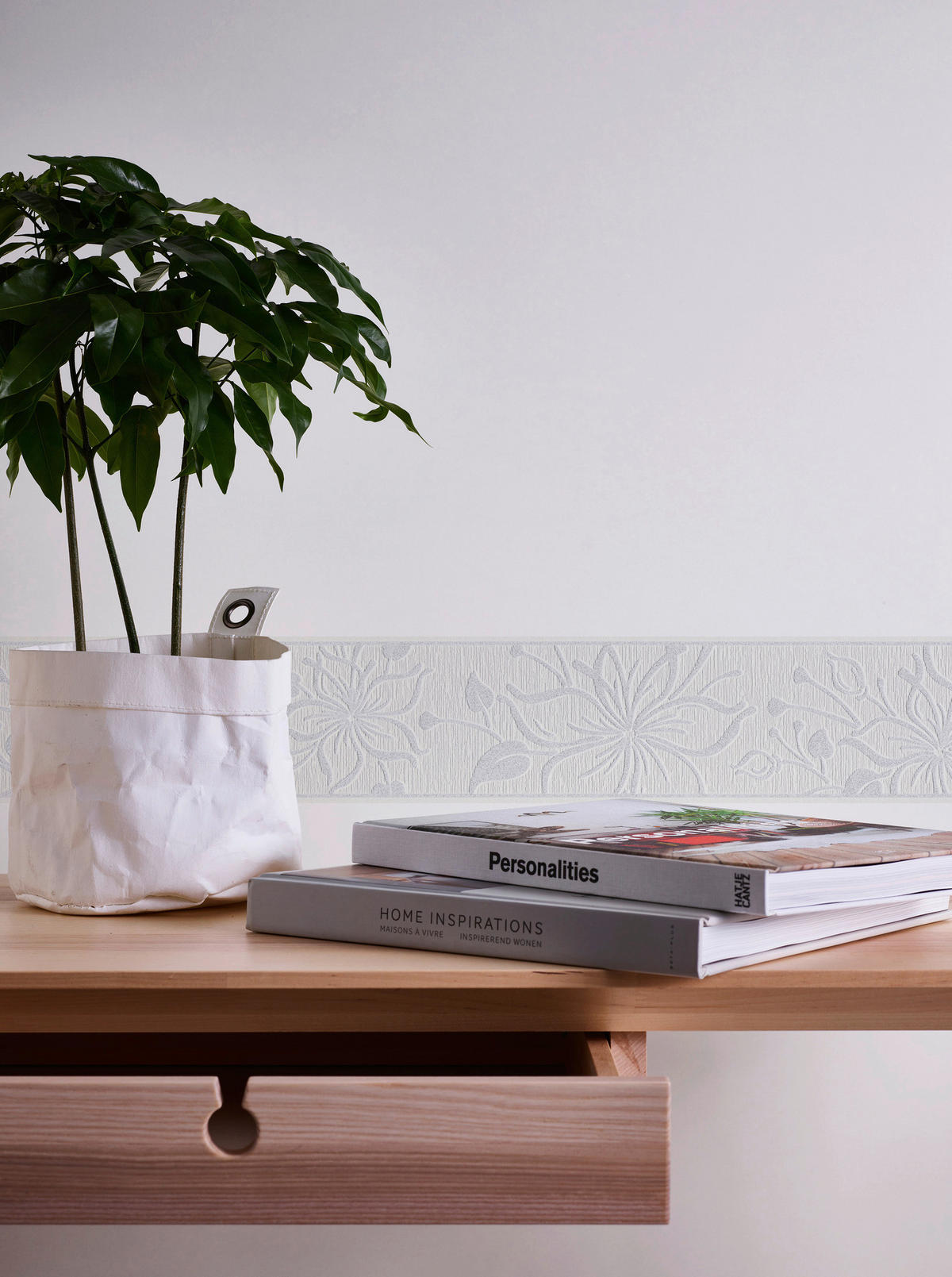 A.S.Creation Bordüre weiß B/H/D: ca. 13x500x8,5 cm Borte_selbstklebend - weiß (8,50/500,00cm) - A.S.Creation