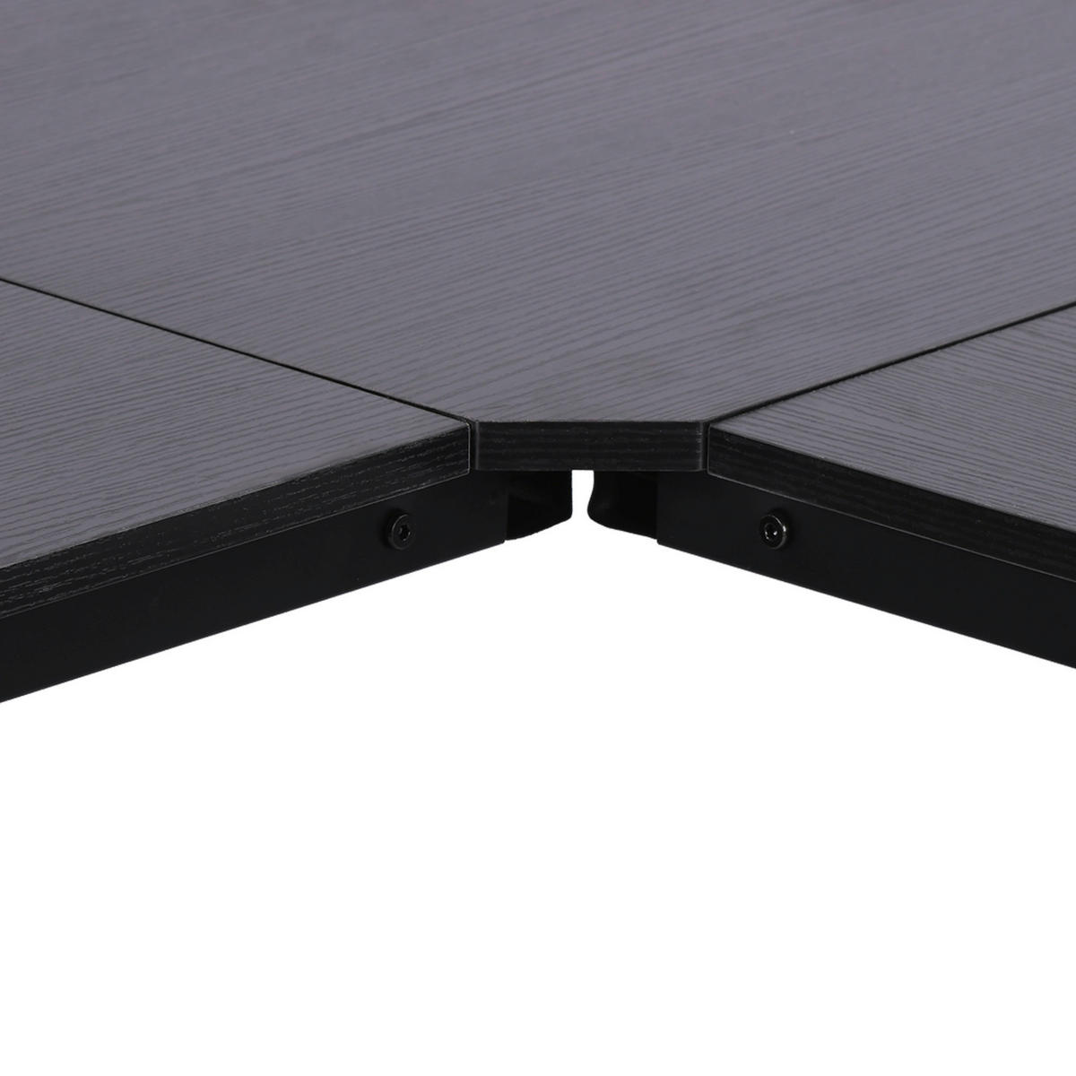 Computertisch 836-122BK schwarz B/H/L: ca. 150x76x150 cm 836-122BK - schwarz (150,00/150,00/76,00cm) - HOMCOM