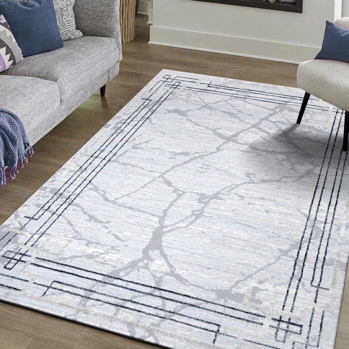 Sanat Teppich Harmony hellgrau B/L: ca. 200x280 cm Harmony - hellgrau (200,00/280,00cm) - Sanat