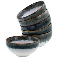 CreaTable Dipschalen-Set Cascade grau Steinzeug Cascade - grau - CreaTable