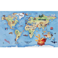 Felix Kinderteppich blau B/L: ca. 140x200 cm Kinderteppich_Felix 140x200cm - blau (140,00/200,00cm) - Felix