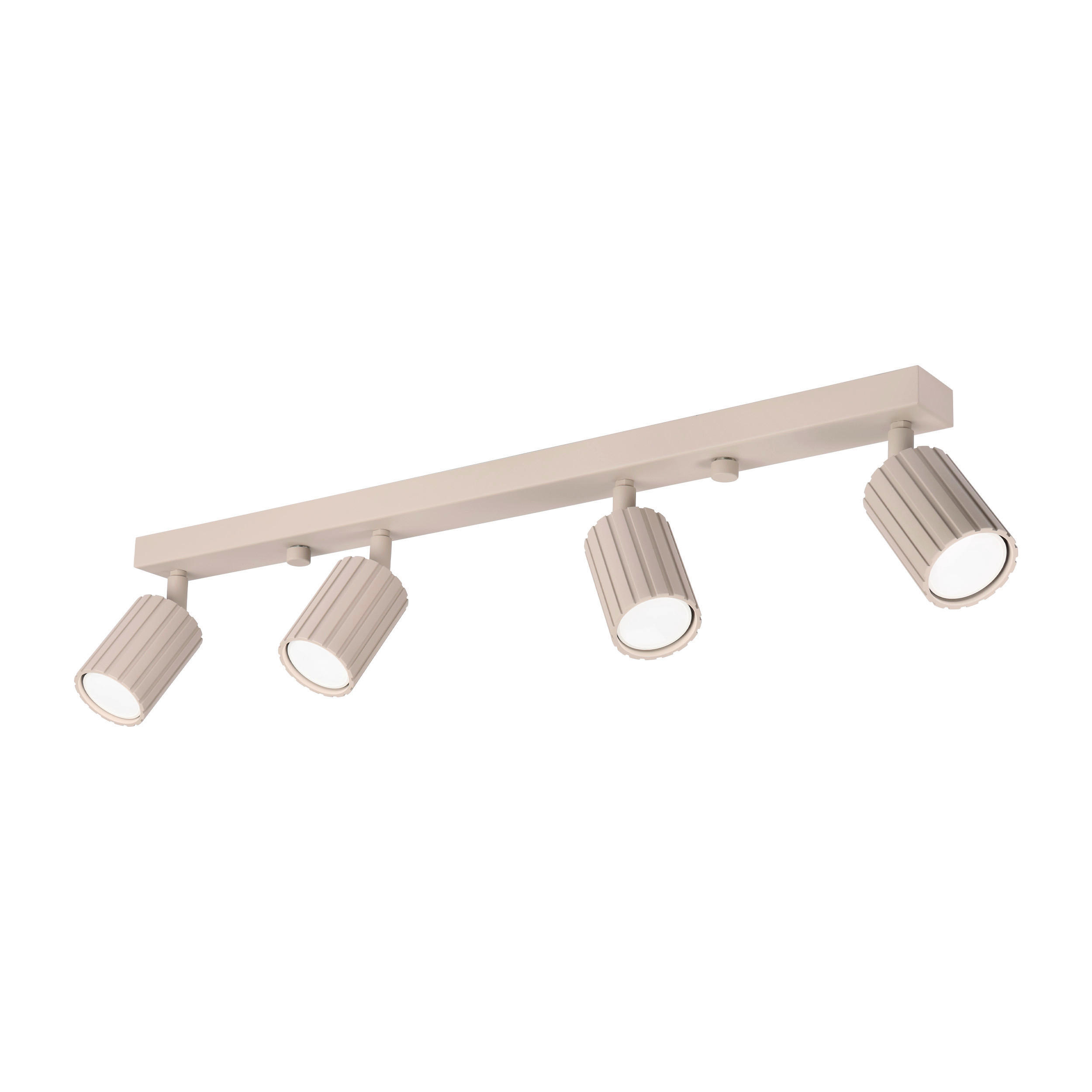 Lamkur Strahler beige Stahl B/H/L: ca. 6,5x16,5x81 cm 4 Brennstellen Prisma - beige (81,00/6,50/16,50cm) - Lamkur
