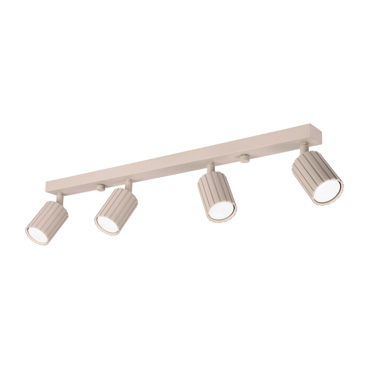 Lamkur Strahler beige Stahl B/H/L: ca. 6,5x16,5x81 cm 4 Brennstellen Prisma - beige (81,00/6,50/16,50cm) - Lamkur