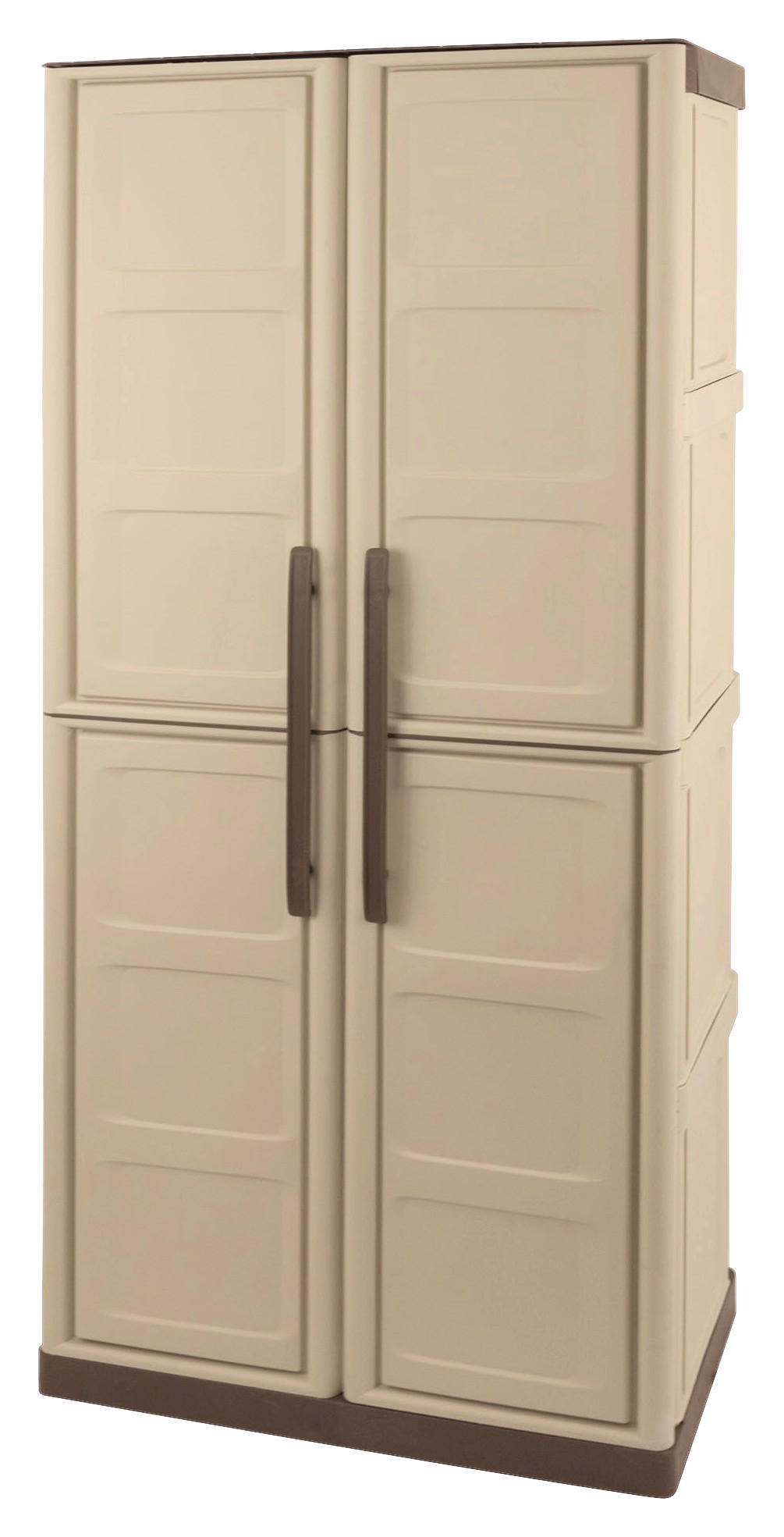 ArtPlast Kunststoffschrank Steel taupe Kunststoff B/H/T: ca. 70x165,5x39 cm Steel - dunkelbraun/taupe (70,00/165,50/39,00cm) - ArtPlast